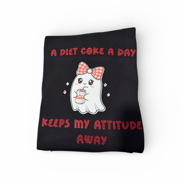 A Diet Coke A Day, Keeps My Attitude Away Custom Sweatshirt - All Sizes! - Picture 4 of 4
